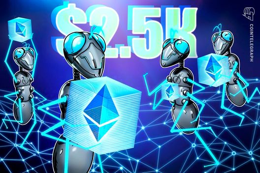 以太币（ETH）走势图形若满足关键条件，有望回暖至2500美元