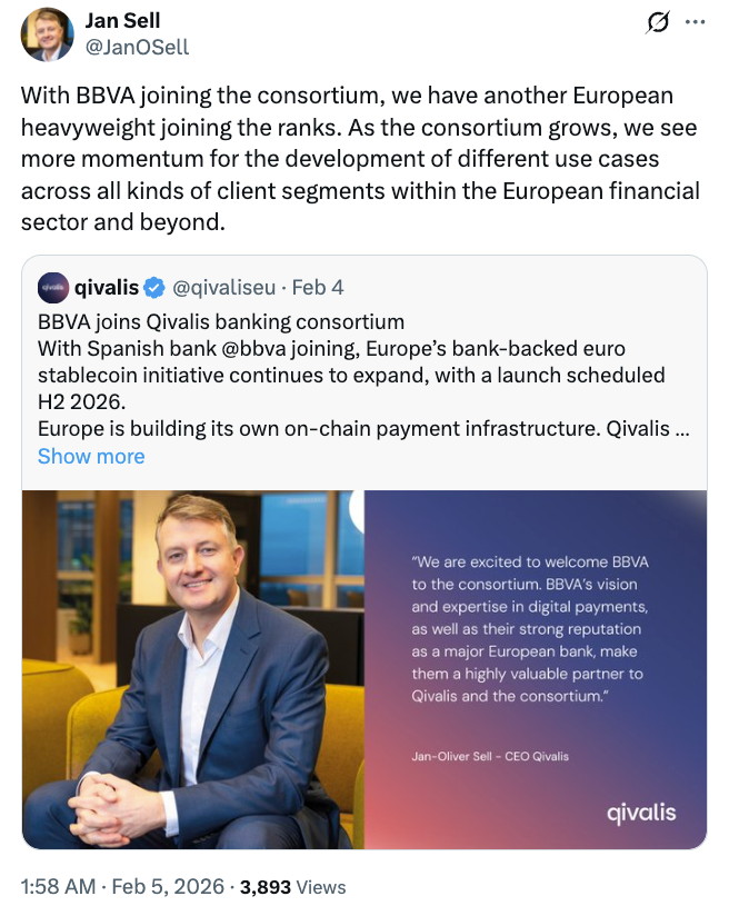 欧洲银行筹备 2026 年稳定币发行，积极寻找交易所合作伙伴